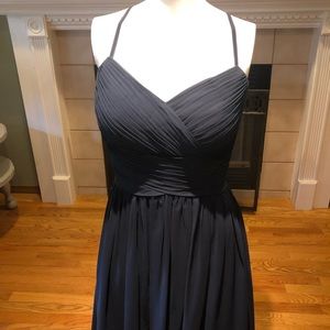 Navy bridesmaids dress